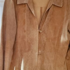 Lightweight suede jacket